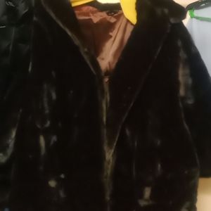 Faux fur coat